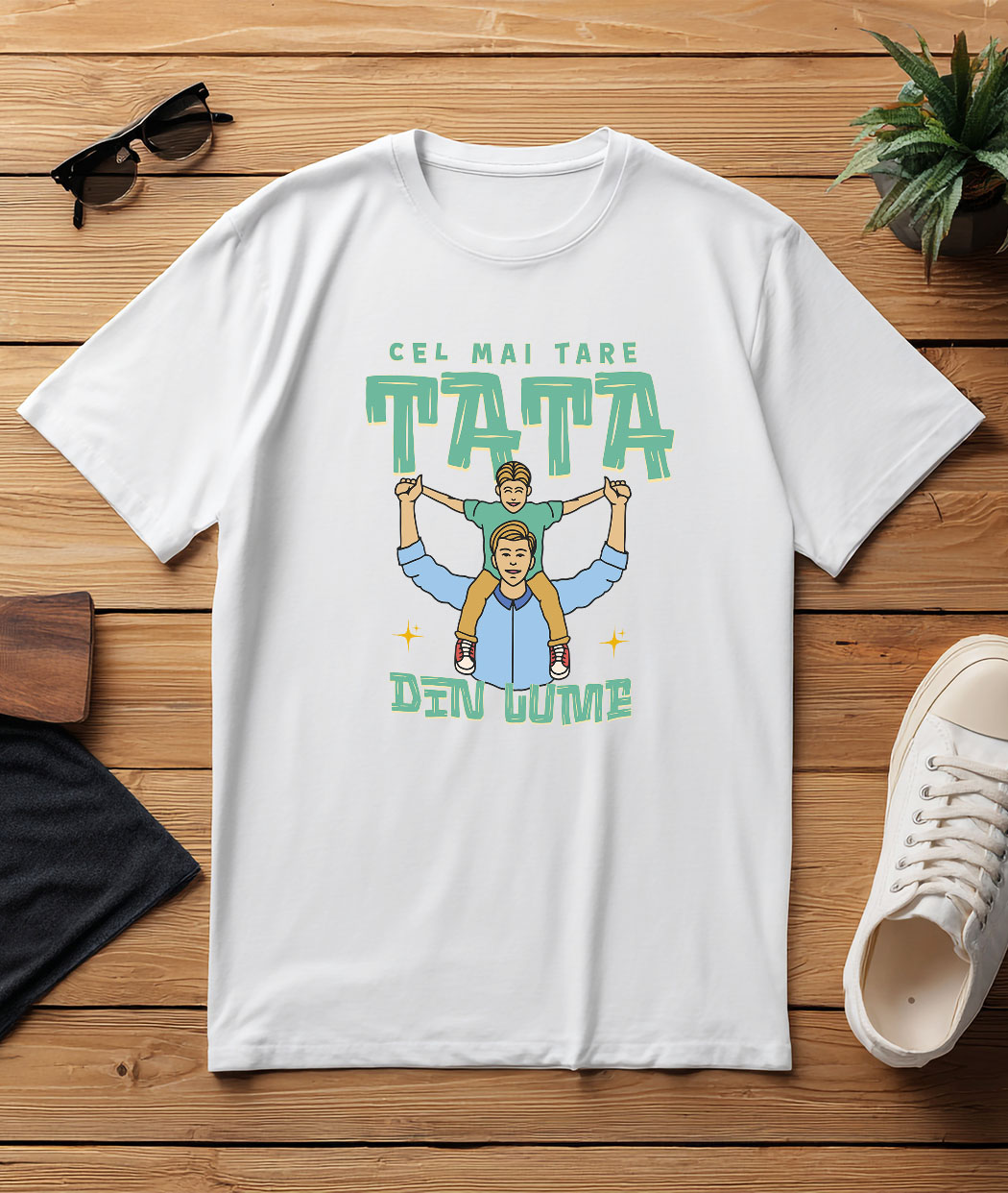 Tricou Femei, Barbati, Copii, Fata, Baiat, Unisex Personalizat Cadouri Personalizate Tata și Fiice | Petrecere Surpriză Pentru Tata, Dragoste Familie [2]