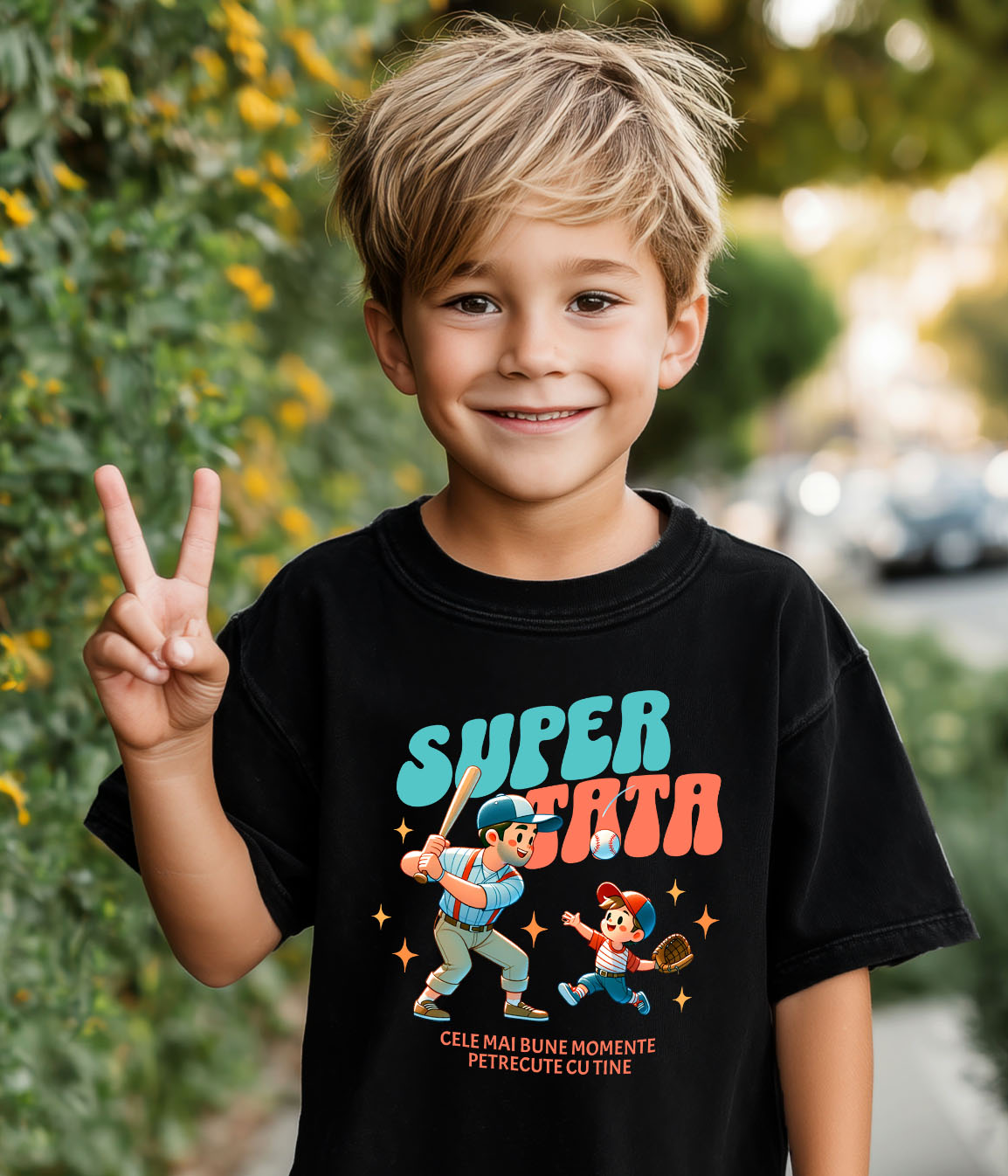 Tricou Femei, Barbati, Copii, Fata, Baiat, Unisex Personalizat Cadouri Personalizate Tata și Fiul | Super Tata, Cele Mai Bune Momente, Baseball [2]