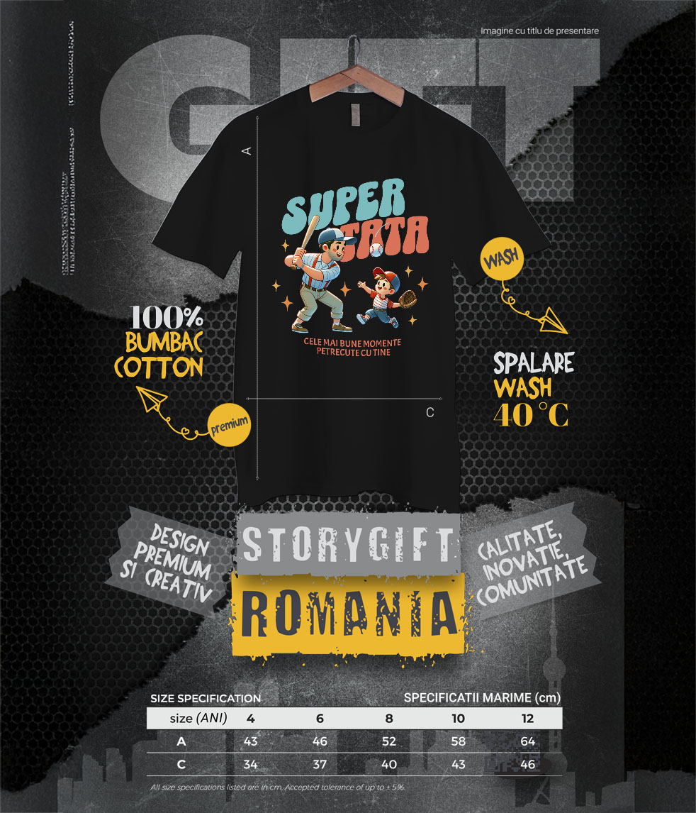 Tricou Femei, Barbati, Copii, Fata, Baiat, Unisex Personalizat Cadouri Personalizate Tata și Fiul | Super Tata, Cele Mai Bune Momente, Baseball [5]