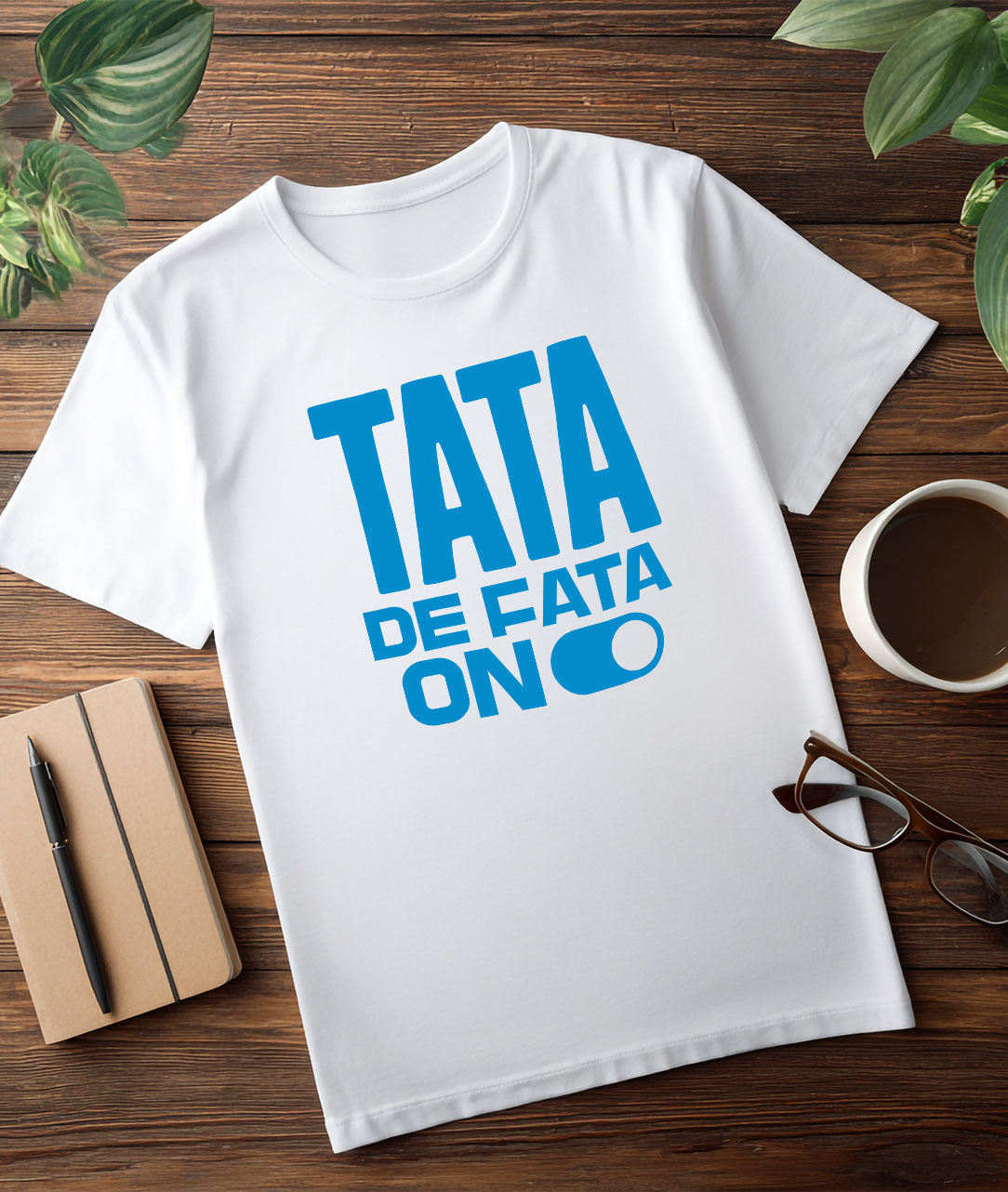 Tricou Femei, Barbati, Copii, Fata, Baiat, Unisex Personalizat Cadouri Personalizate Tata și Fiica | Buton ON/OFF Iubire, Mesaje de Iubire și Familie [2]