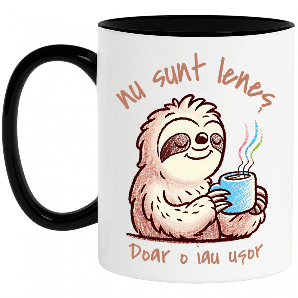 Cana_10ToateRO_7WAM_1784_B	Cana Anima Lenes Cu cana Cafea Text Haios Nu Sunt Lenes Doar O Iau Usor, 330ml, Ceramica cu Maner Negru	"<p>Cana Anima Lenes Cu cana Cafea Text Haios Nu Sunt Lenes Doar O Ia [1]