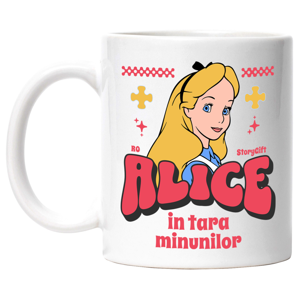 Cana Cu Alice si Alladin – Aventuri Magice pentru Fete, Ceramica, 330ML [1]