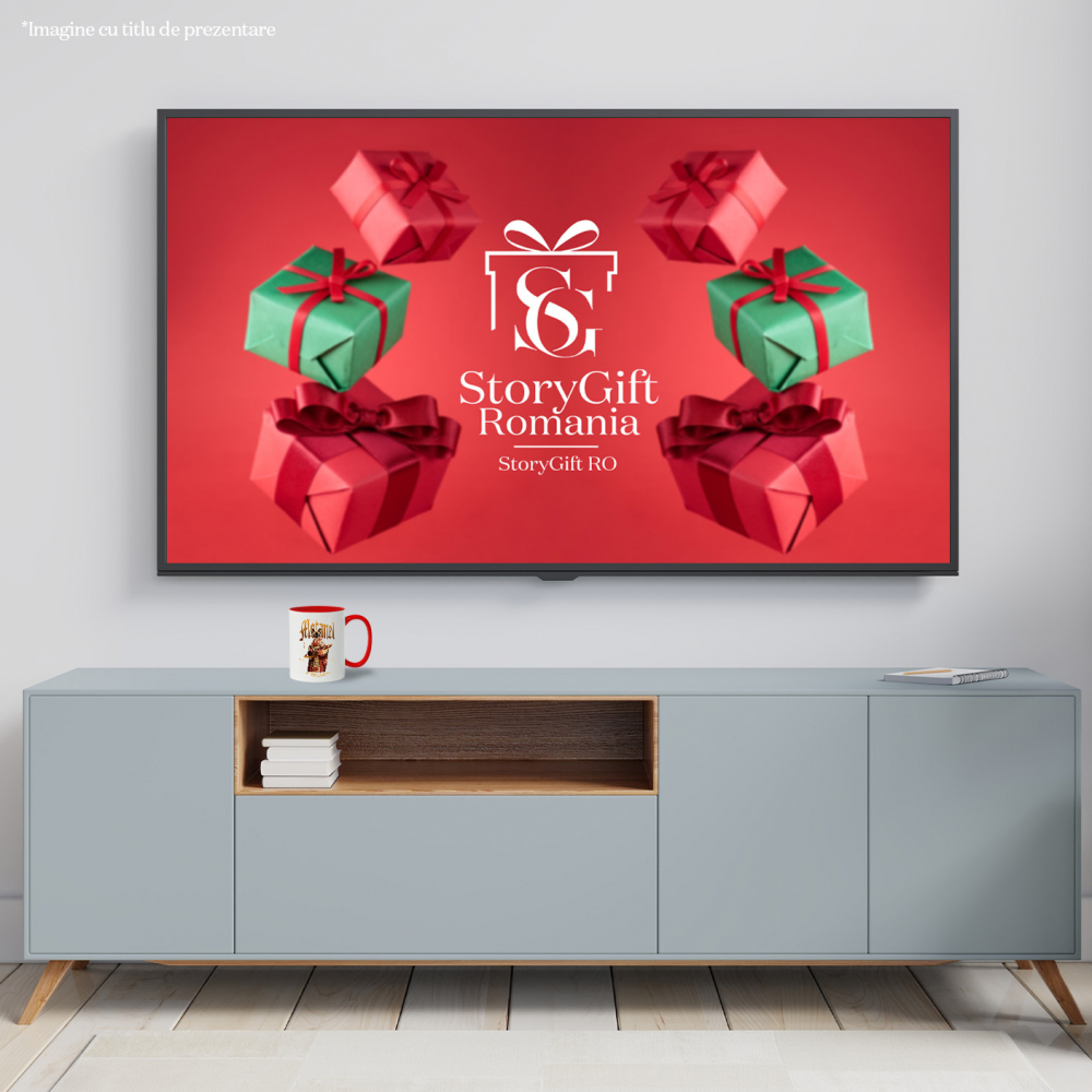 Cana cu Animal In Costum Japonez, Peronalizata cu Numele si Poza Animalului Tau cu Maner Rosu [8]