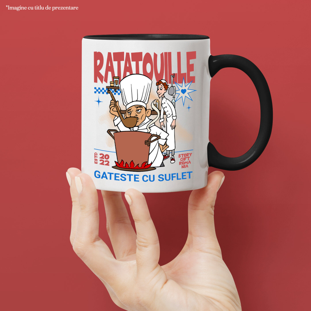 Cana Cu Auguste si Linguine fac ciorba-Gustul copilariei, Ceramica, 330ML [3]