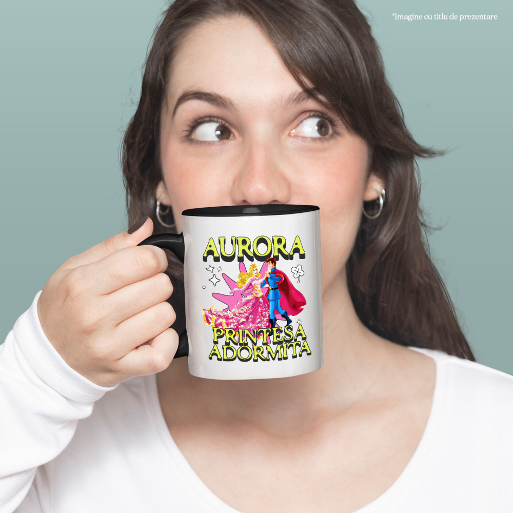 Cana Cu Aurora si Printul – Noaptea Dansului Magic, Ceramica, 330ML [3]