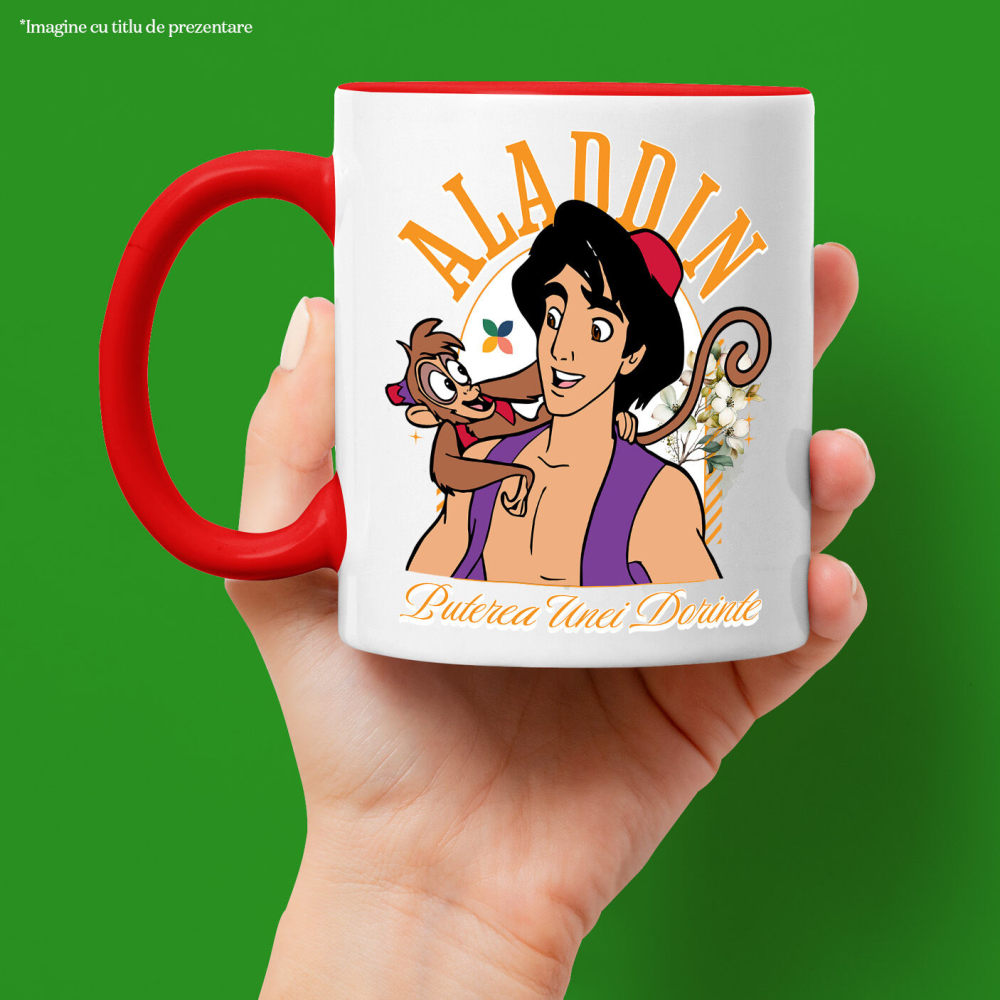 Cana Cu Aventura lui Alladin si Maimuta Nazdravana, Ceramica, 330ML [3]