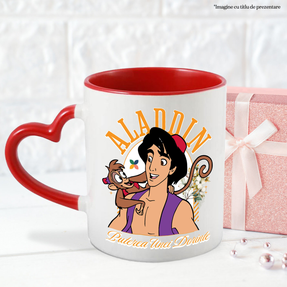 Cana Cu Aventura lui Alladin si Maimuta Nazdravana, Ceramica, 330ML [4]