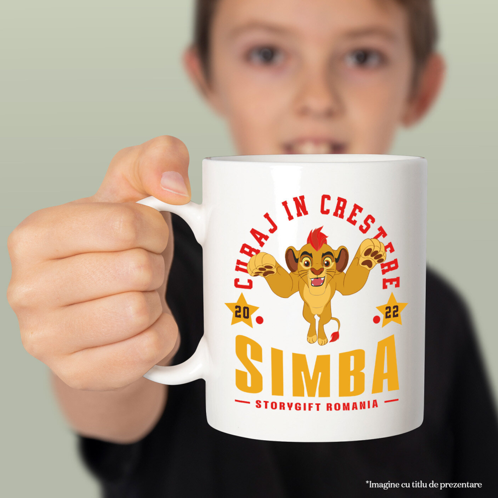 Cana Cu Aventuri cu Simba, Ceramica, 330ML [2]