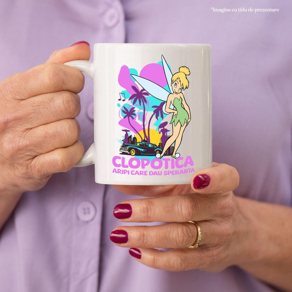 Cana Cu Aventurile Clopoțicăi în tărâmul zânelor, Ceramica, 330ML [2]