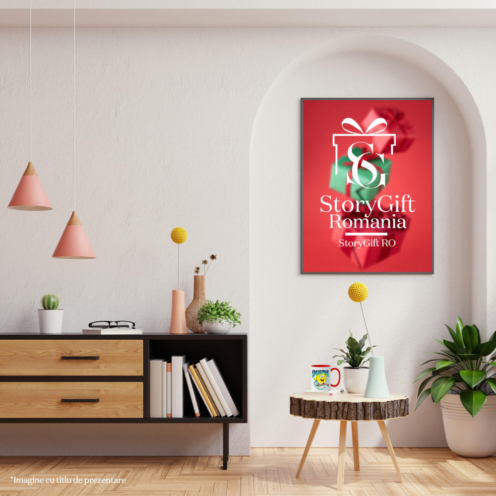 Cana Cu Aventurile Neasteptate ale lui SpongeBob in Lumea Subacvatica Ceramica, 330ML, cu Maner Rosu [4]