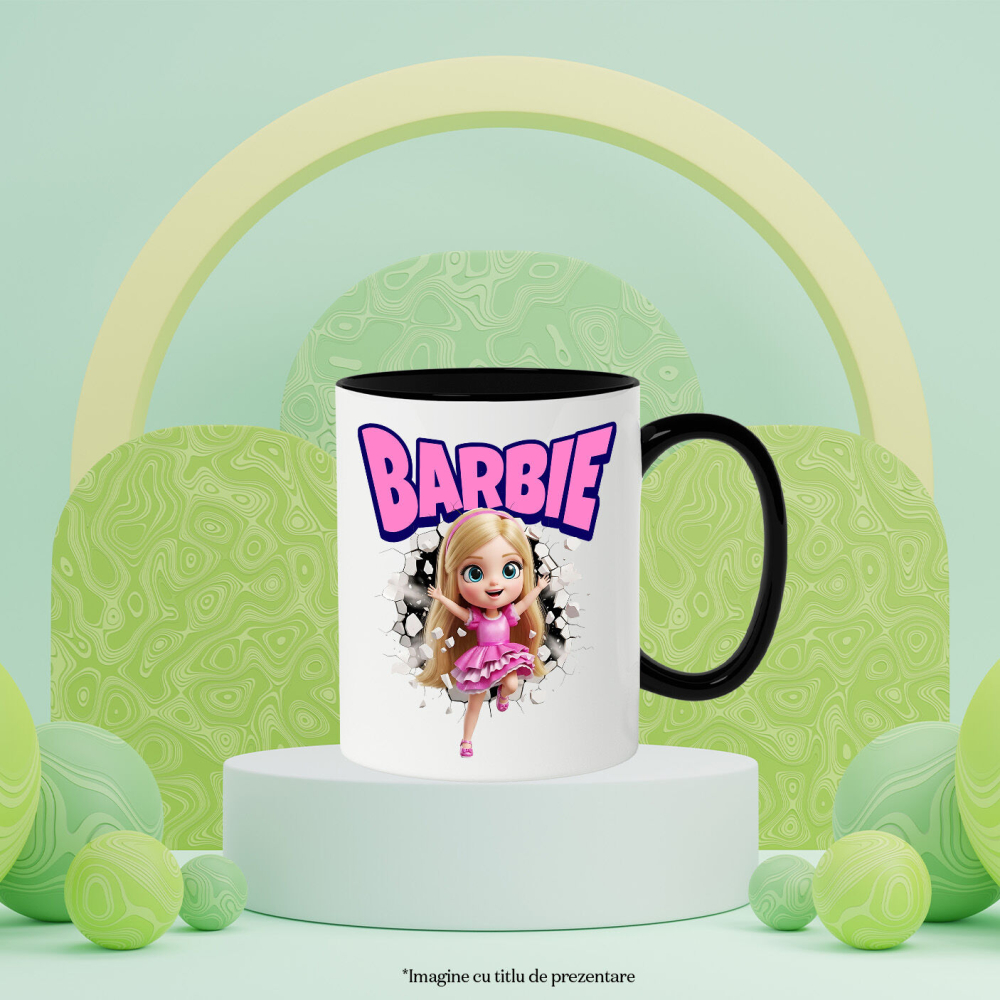 Cana Cu Barbie - Cadru de Poveste pentru Fanii Magiei, Ceramica, 330ML [4]