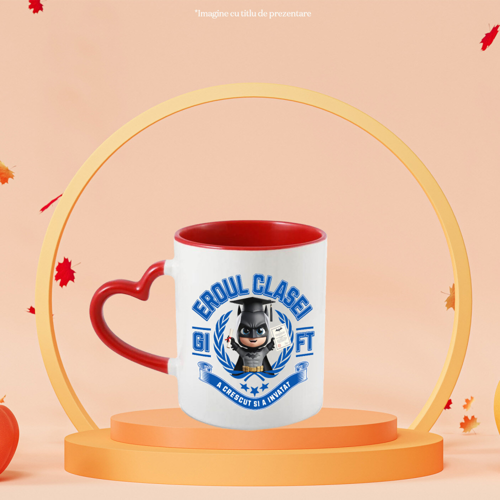 Cana Cu Batman: Erou La Scoala, Stralucitor In Viata, Ceramica, 330ML [2]