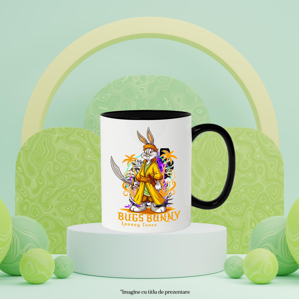 Cana Cu Bugs Bunny – Eroul Insulei, Ceramica, 330ML [4]