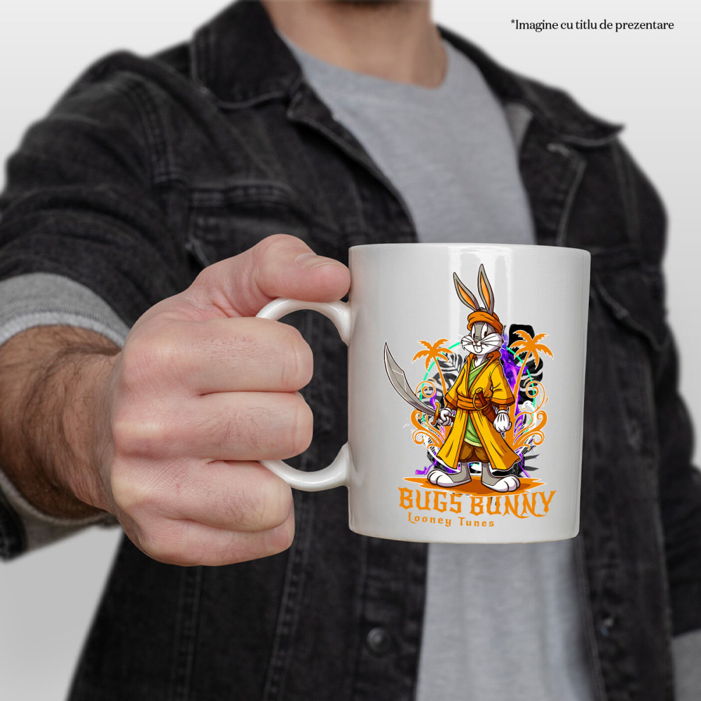 Cana Cu Bugs Bunny – Eroul Insulei, Ceramica, 330ML [3]