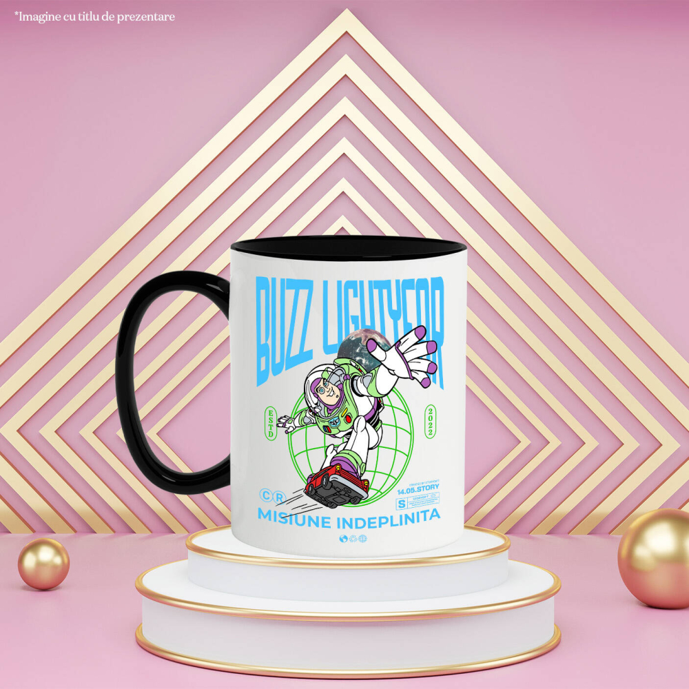 Cana Cu Buzz Lightyear in Actiune, Ceramica, 330ML [4]