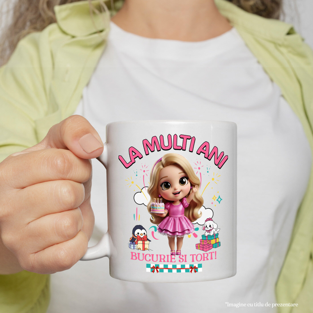 Cana Cu Cadouri Printesa pentru Copii – Tort si Magie, Ceramica, 330ML [3]
