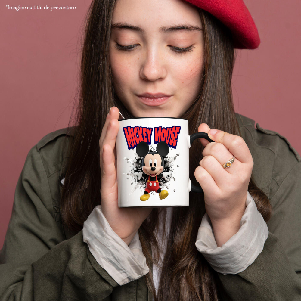 Cana Cu Cadru de Poveste cu Mickey Mouse Magie si Veselie, Ceramica, 330ML [2]