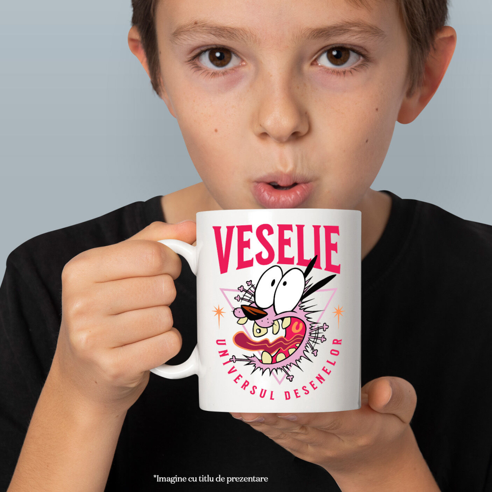 Cana Cu Câinele Fricos și Misiunea Curajului, Ceramica, 330ML [2]