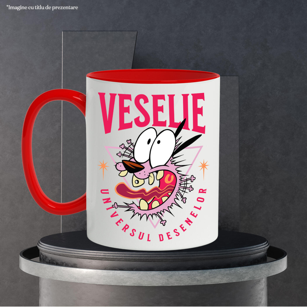 Cana Cu Câinele Fricos și Misiunea Curajului, Ceramica, 330ML [4]