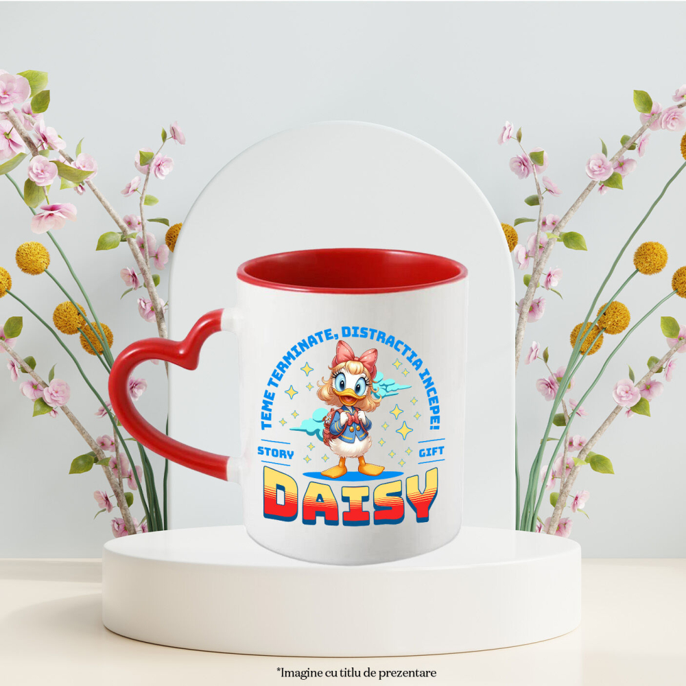 Cana Cu Daisy – Lectii Gata, Distractie Pornita, Ceramica, 330ML [4]