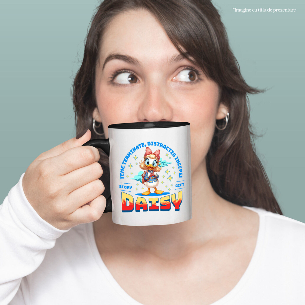 Cana Cu Daisy – Lectii Gata, Distractie Pornita, Ceramica, 330ML [3]