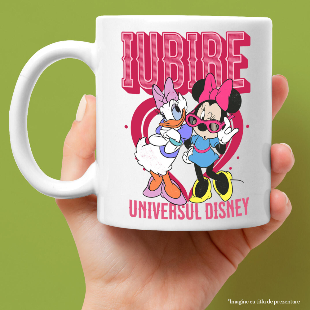 Cana Cu Daisy si Minnie – Emotii din Inima, Ceramica, 330ML [3]