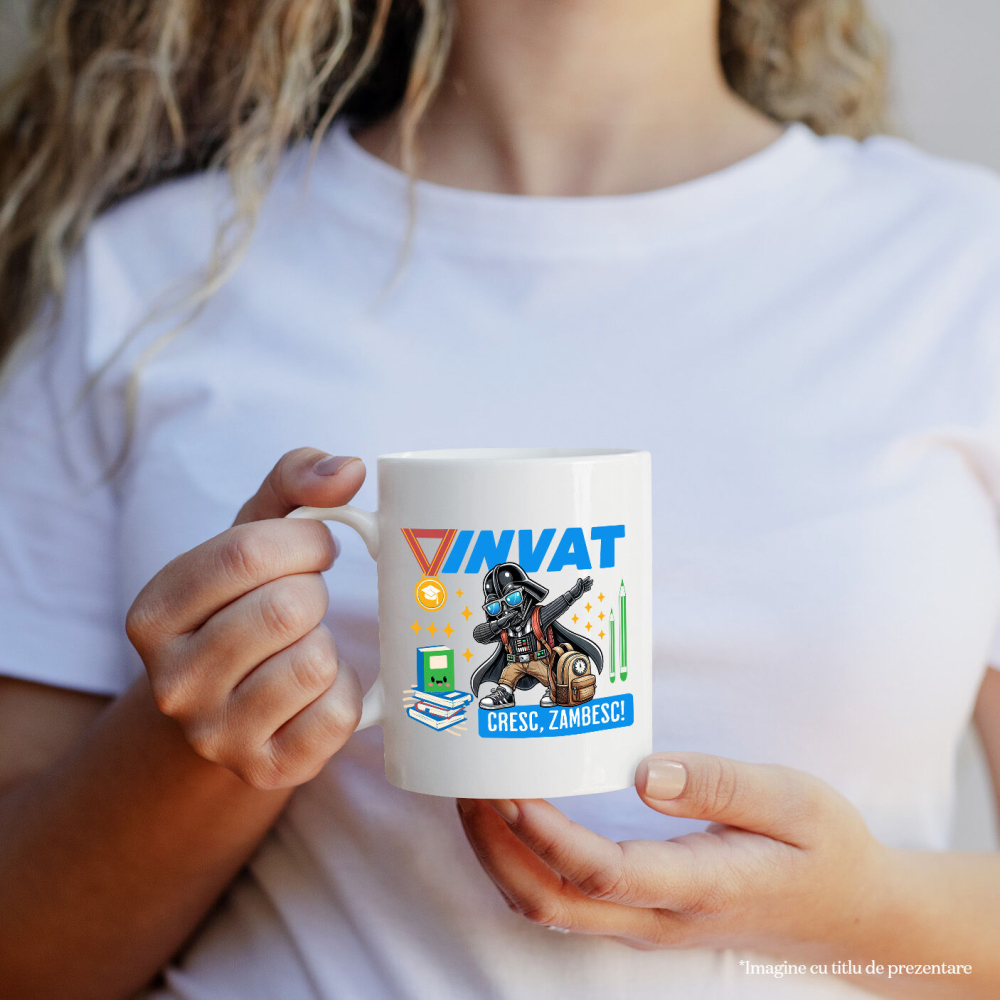 Cana Cu Darth Vader – Putere, Invatare Si Zambet, Ceramica, 330ML [2]