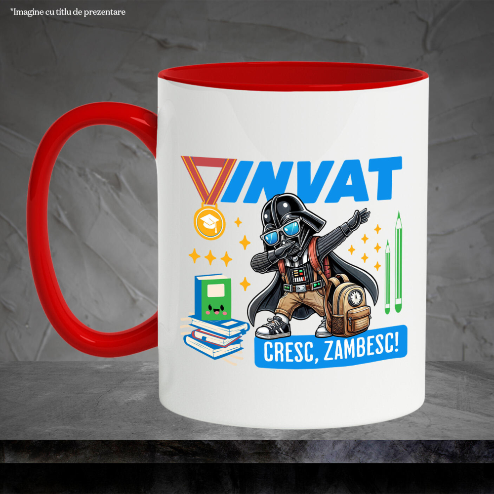Cana Cu Darth Vader – Putere, Invatare Si Zambet, Ceramica, 330ML [4]