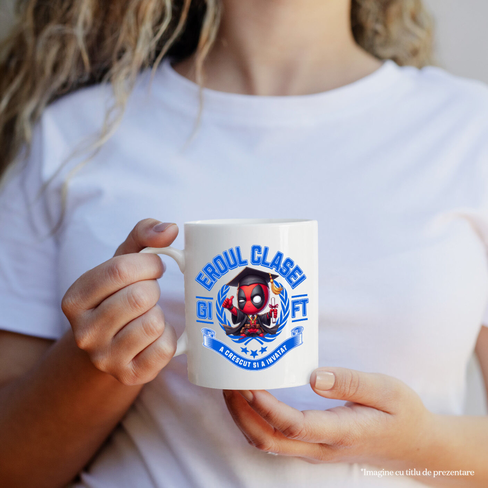 Cana Cu Deadpool – Curaj, Joaca, Cunoastere, Ceramica, 330ML [3]