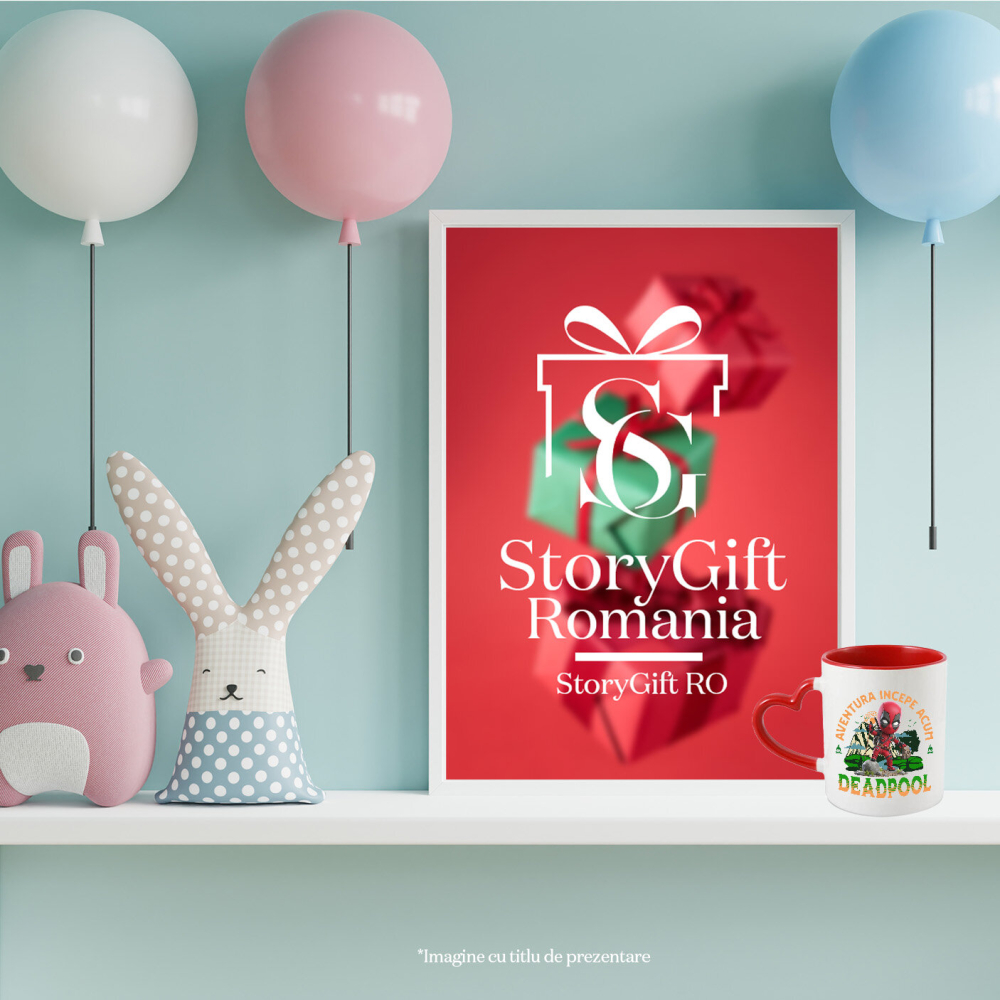 Cana Cu Deadpool - Drumeție Spumoasă și Pline de Distracție Disney Ceramica, 330ML, cu Maner Inima Rosie [4]