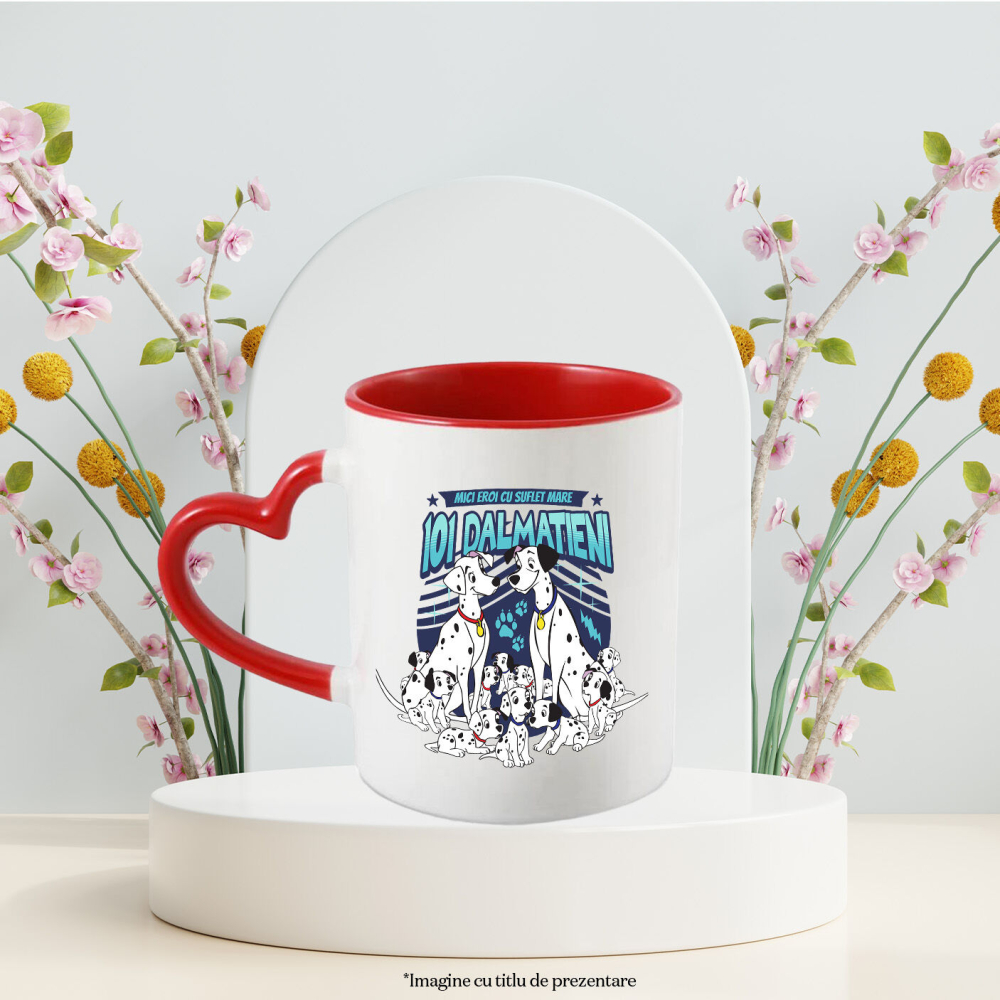 Cana Cu Dragoste si familie: Dalmatieni, Ceramica, 330ML [4]