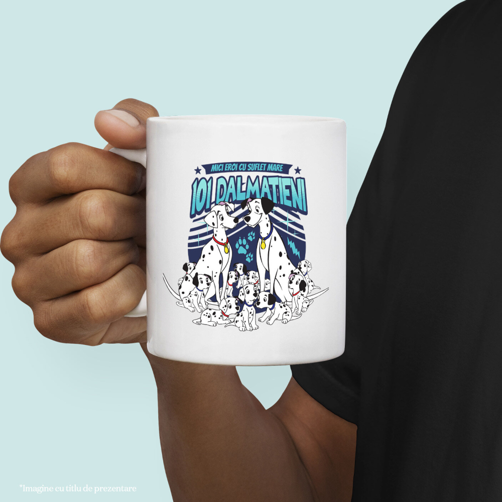 Cana Cu Dragoste si familie: Dalmatieni, Ceramica, 330ML [2]