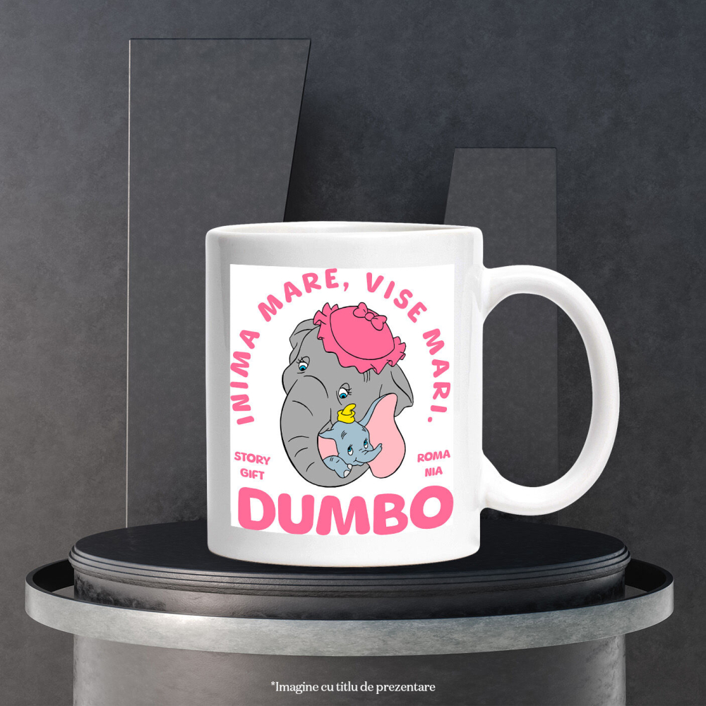 Cana Cu Dumbo si puiul elefant in aventura, Ceramica, 330ML [4]