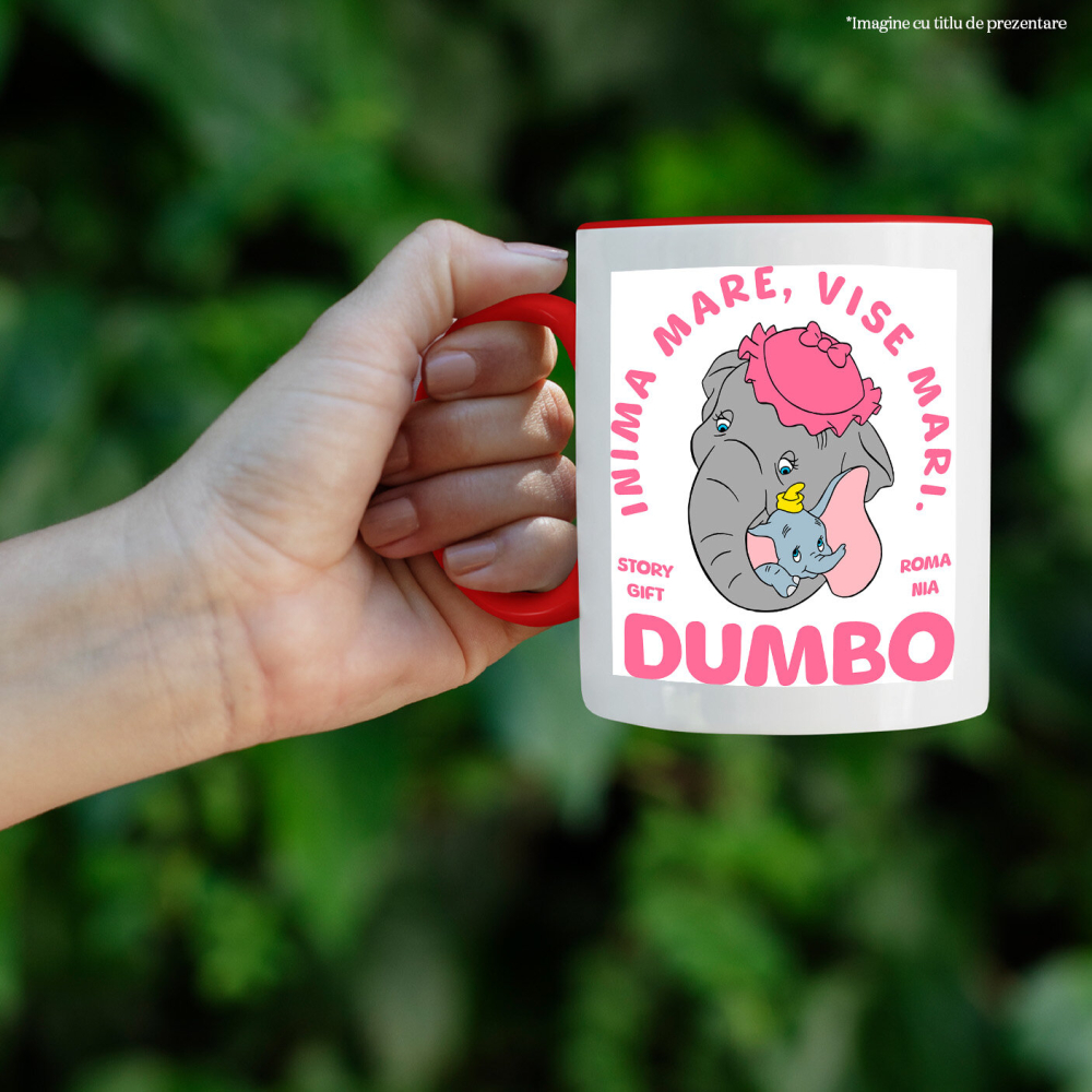 Cana Cu Dumbo si puiul elefant in aventura, Ceramica, 330ML [3]