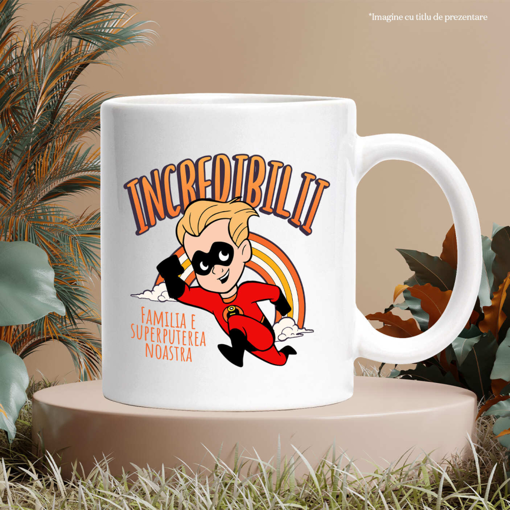 Cana Cu Eroii Incredibili in actiune, Ceramica, 330ML [4]