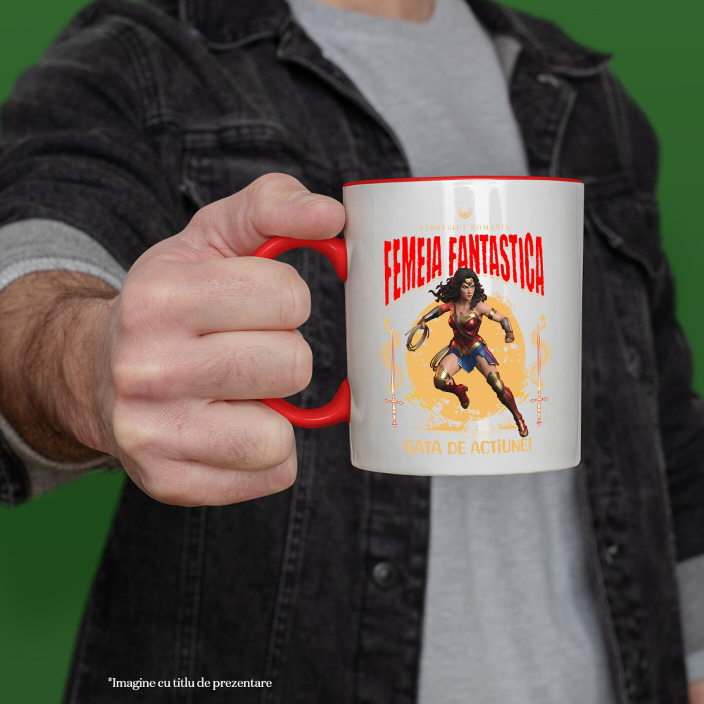 Cana Cu Femeia Fantastică - Magie și Acțiune Disney cu Superputeri, Ceramica, 330ML [2]