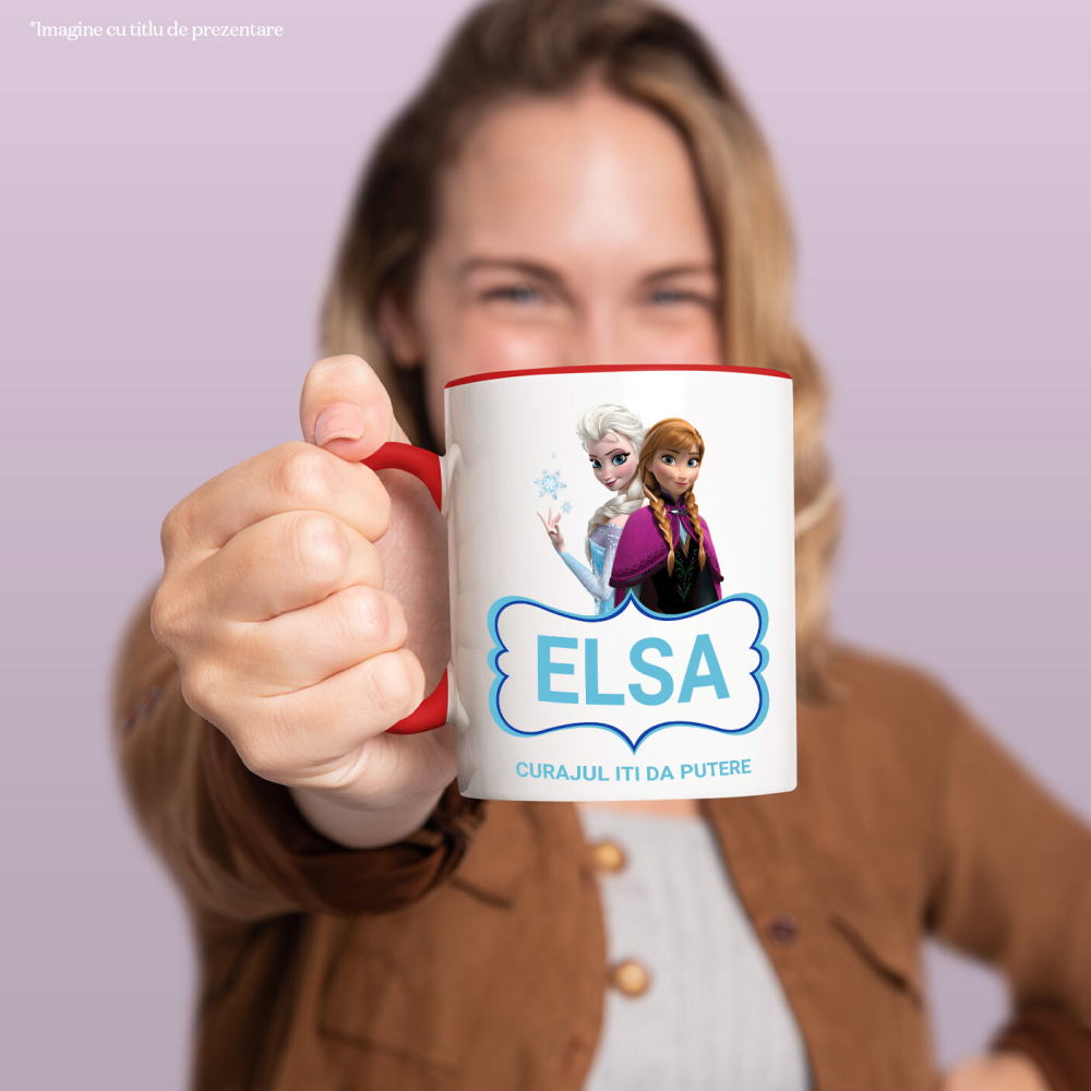 Cana Cu Frozen - Elsa Magie de surori, Ceramica, 330ML [2]