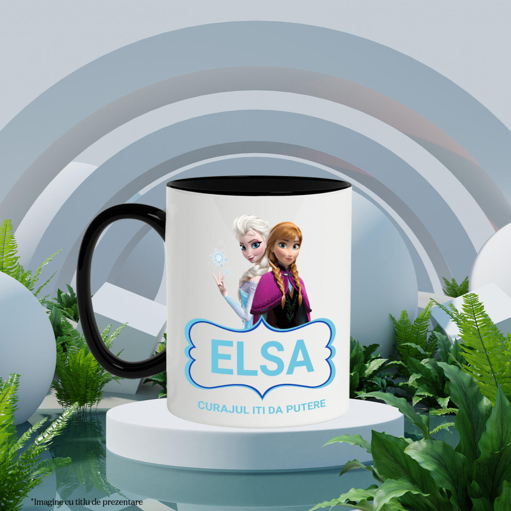 Cana Cu Frozen - Elsa Magie de surori, Ceramica, 330ML [4]