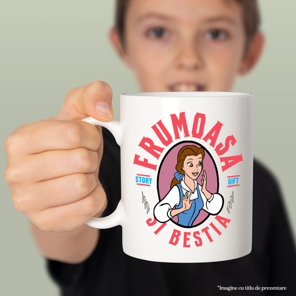 Cana Cu Frumoasa si Bestia - In Oglinda Fermecata, Ceramica, 330ML [2]