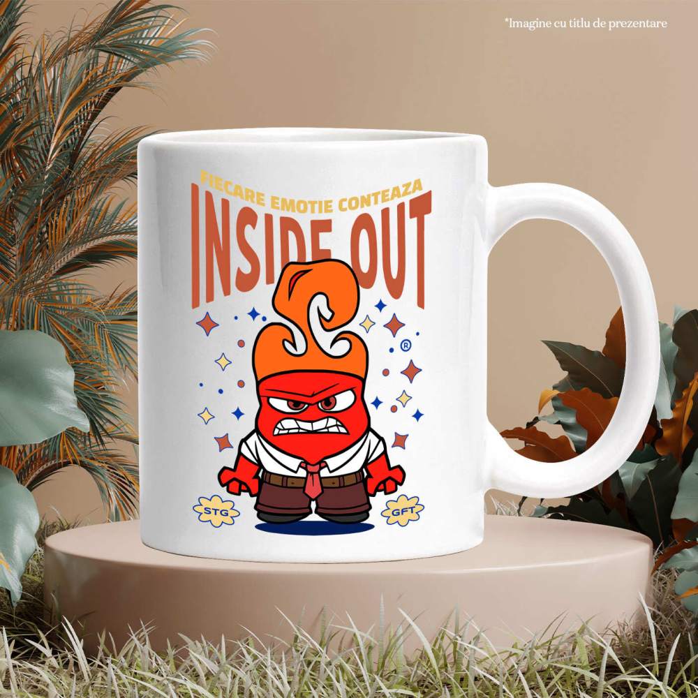 Cana Cu Furia lui Anger, Ceramica, 330ML [4]