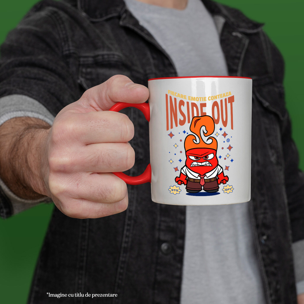 Cana Cu Furia lui Anger, Ceramica, 330ML [3]