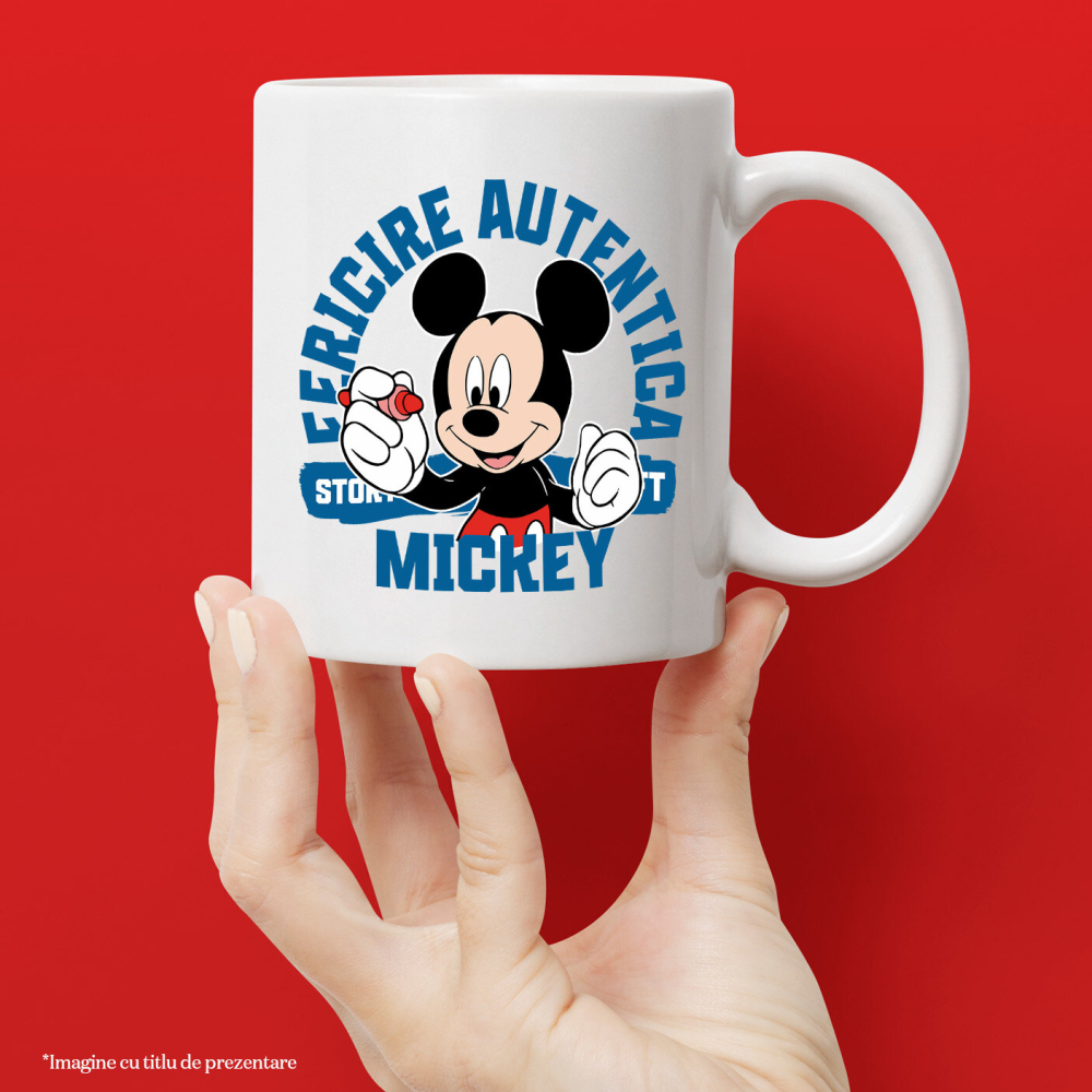 Cana Cu Hai sa Coloram cu Mickey, Ceramica, 330ML [2]