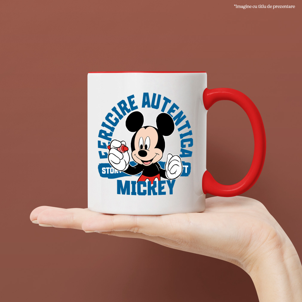Cana Cu Hai sa Coloram cu Mickey, Ceramica, 330ML [3]