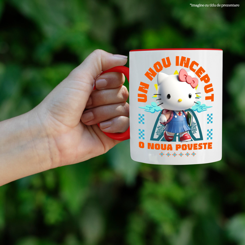 Cana Cu Hello Kitty – Primii Pași Spre Cunoaștere Cu Împăcare, Ceramica, 330ML [3]
