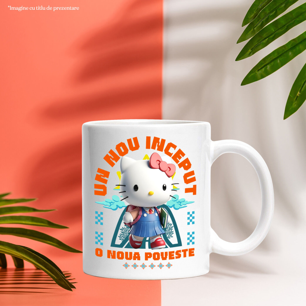 Cana Cu Hello Kitty – Primii Pași Spre Cunoaștere Cu Împăcare, Ceramica, 330ML [4]