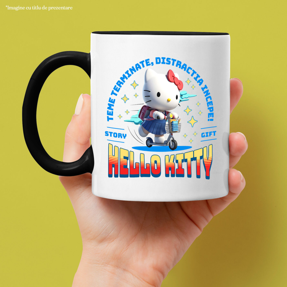 Cana Cu Hello Kitty: Viteza Si Distractie Cu Stil, Ceramica, 330ML [2]