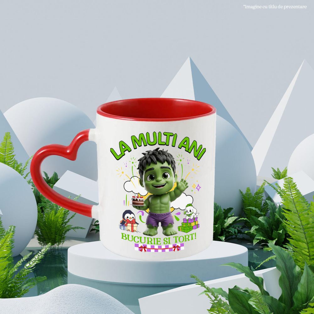 Cana Cu Hulk Fun – Cadouri si Suprize pentru Ziua Ta, Ceramica, 330ML [3]