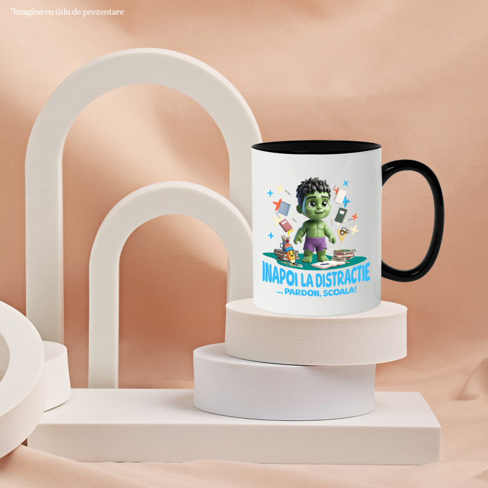 Cana Cu Hulk – Inspiratie Pentru Micii Eroi, Ceramica, 330ML [4]