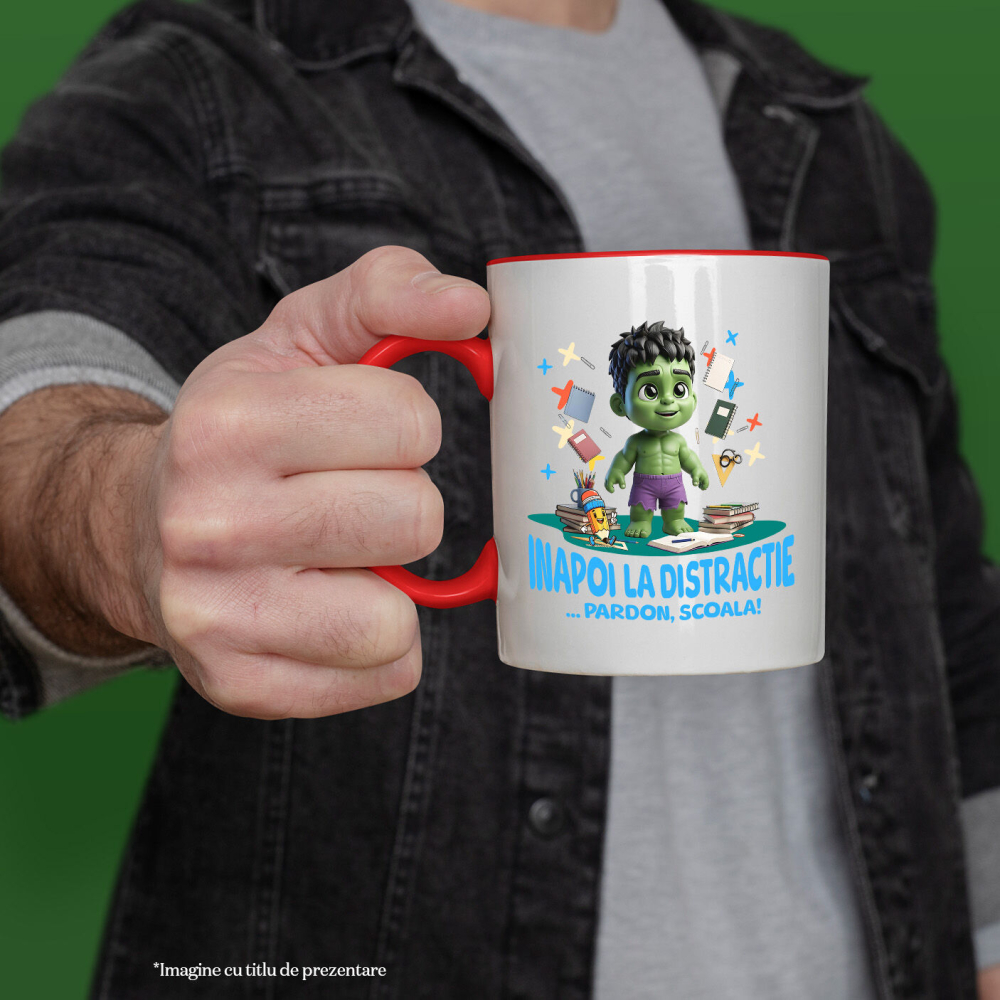 Cana Cu Hulk – Inspiratie Pentru Micii Eroi, Ceramica, 330ML [3]