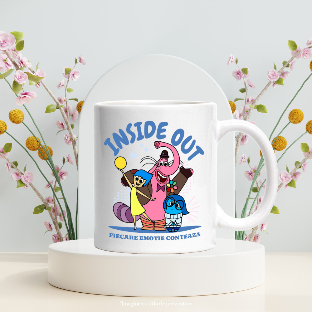 Cana Cu Inside Out – fericire si curaj Ceramica, 330ML, cu Maner Alb [3]